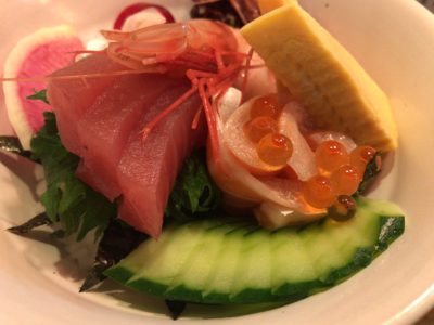 山葵のランチメニュー海鮮丼のアップ
