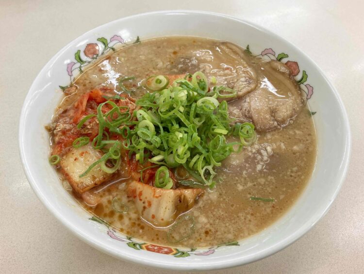 餃子の王将「キムチラーメン」全体写真