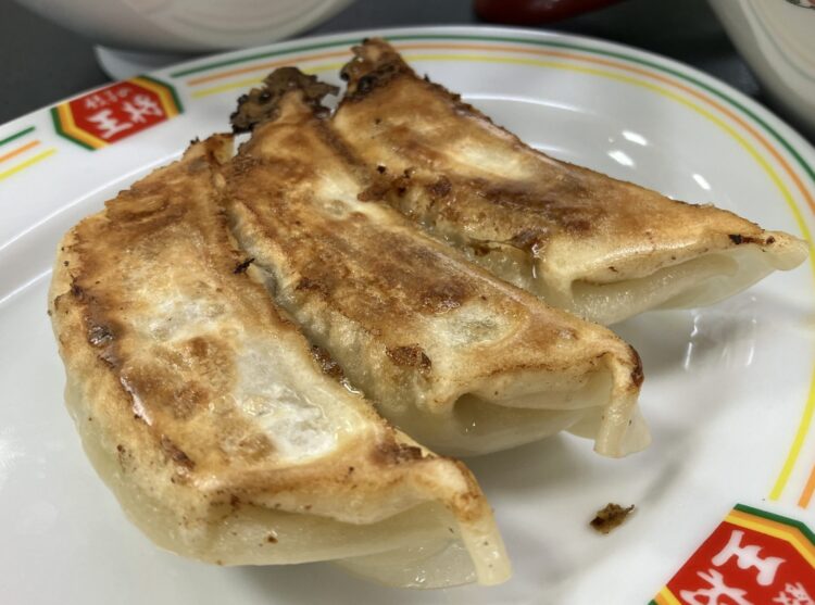 餃子の王将「麻婆茄子ラーメン・フェアセットＢ」餃子写真