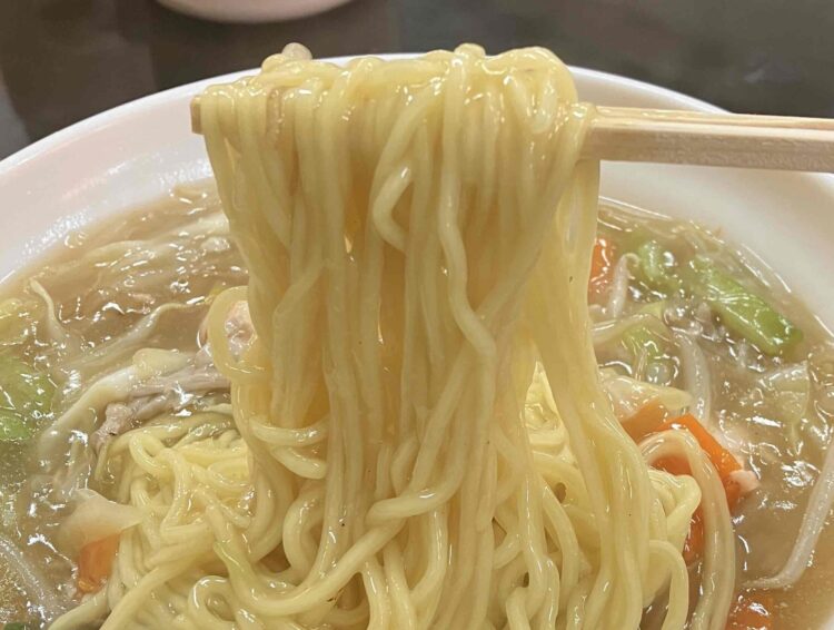 奈良県斑鳩町「オリンピック飯店」チャンポン麺写真