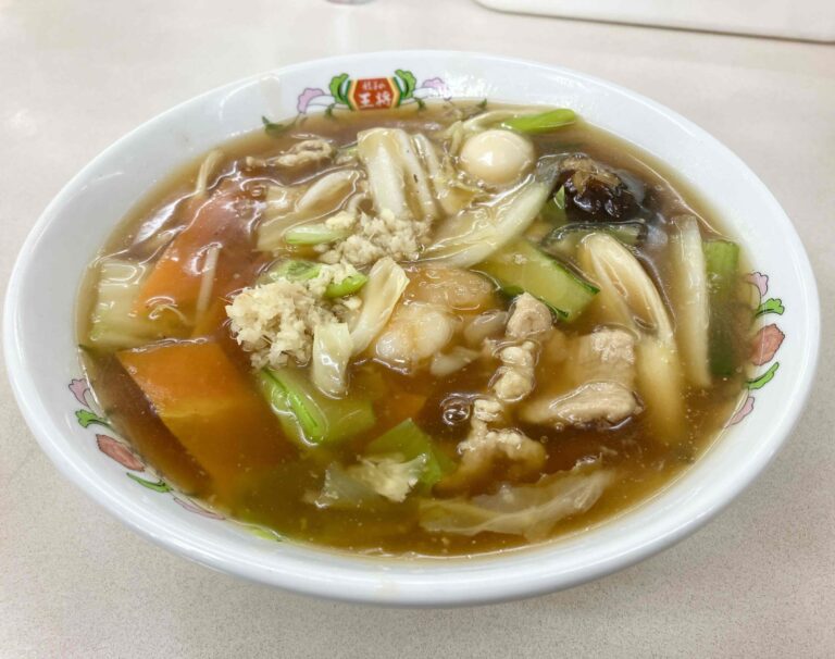 餃子の王将「五目あんかけラーメン」全体写真