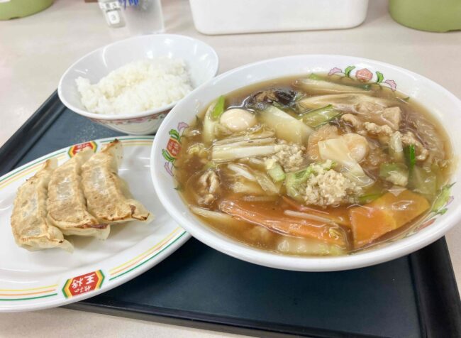 餃子の王将「五目あんかけ―ラーメンフェアセットB」アイキャッチ画像