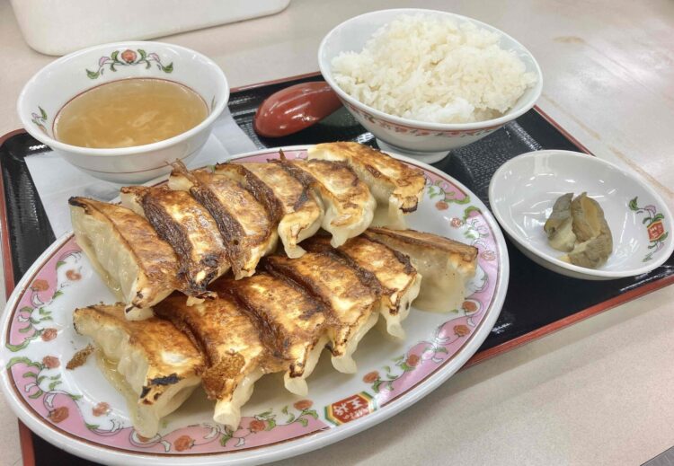 餃子の王将「餃子定食」全体写真②