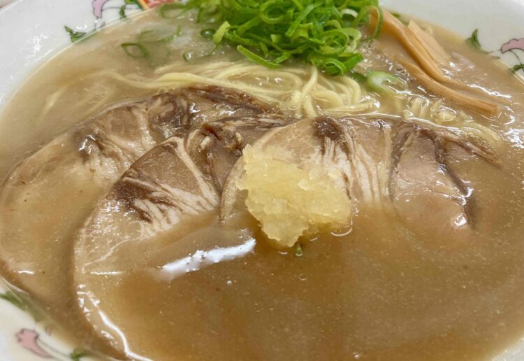 餃子の王将「こってりラーメン」アップ写真