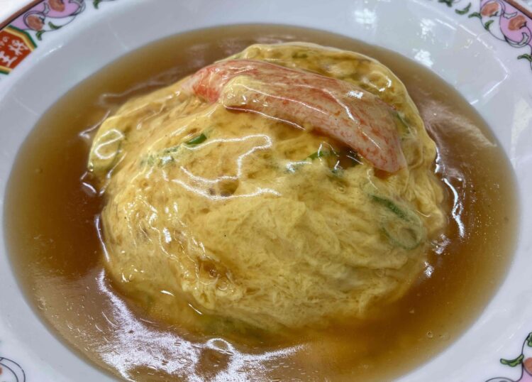 餃子の王将「天津飯」あ全体写真