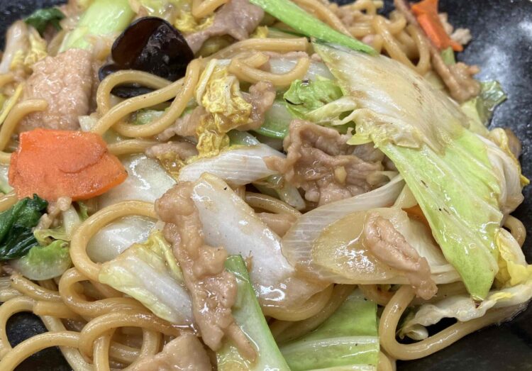 餃子の王将「上海焼きそば」アップ写真
