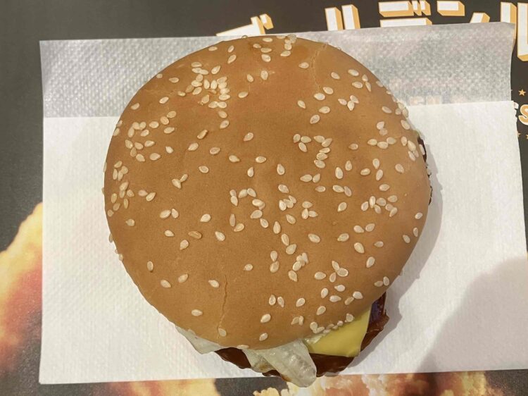 マクドナルド「博多明太ポテト照り焼きチキン」全体写真②