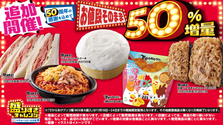 ローソン「デカ盛りチャレンジ」広告写真