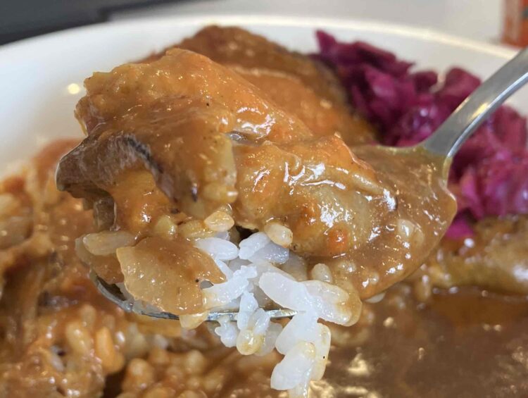 すき家「バターチキンソースカレー」いただきます写真
