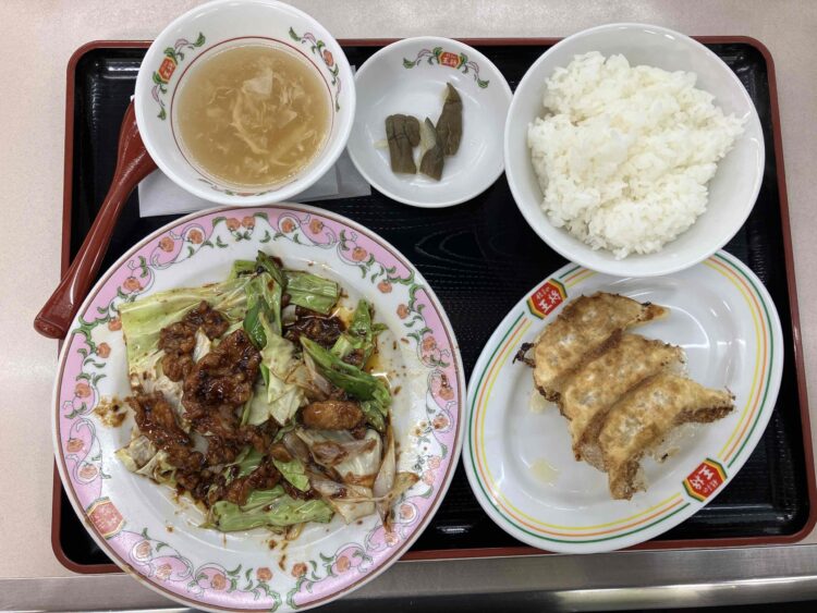 餃子の王将「中華セットB」全体写真