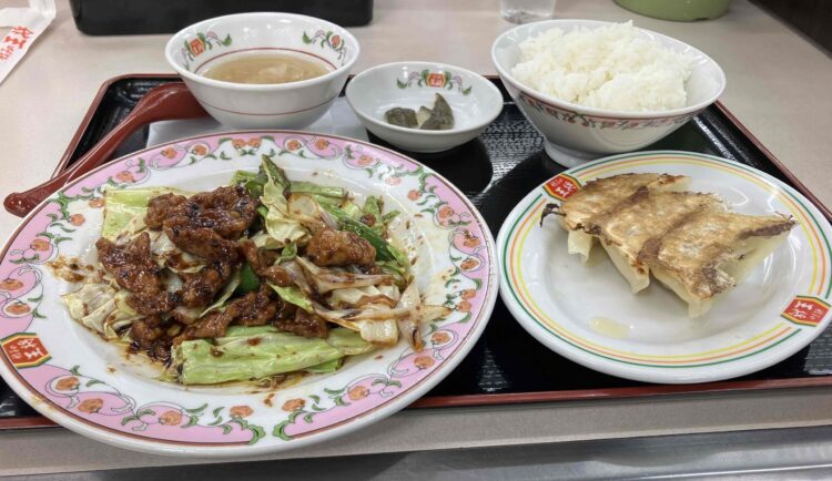 餃子の王将「中華セットB」全体写真