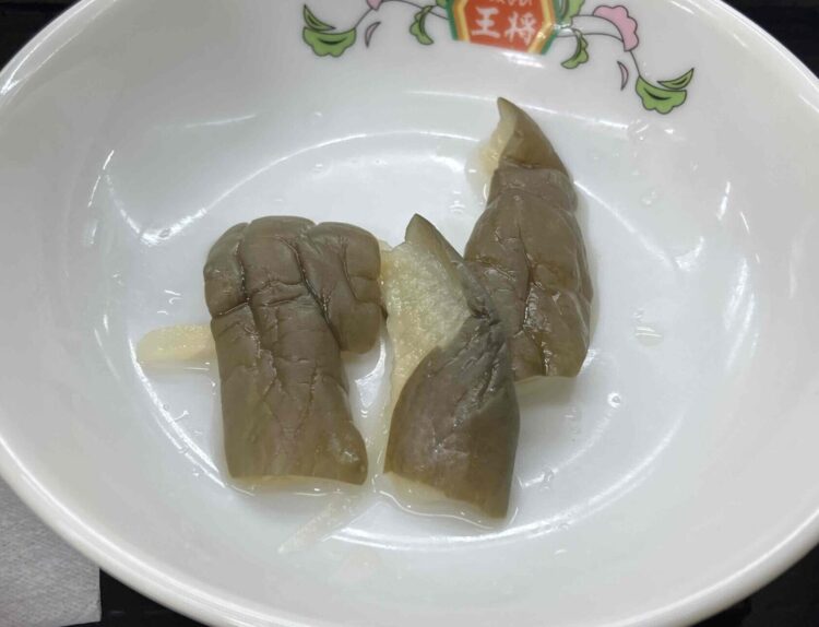餃子の王将「中華セットB」漬物写真