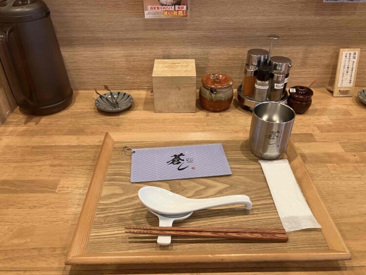 大和高田市「蒼し」のカウンター席写真
