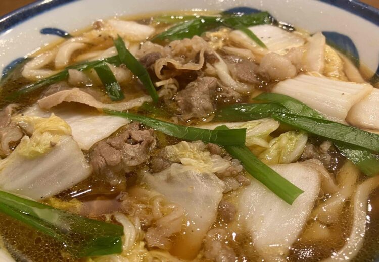 つくし「スタミな～らうどん」アップ写真