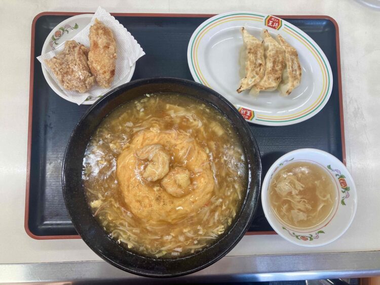 餃子の王将「極王天津飯セット」全体写真②