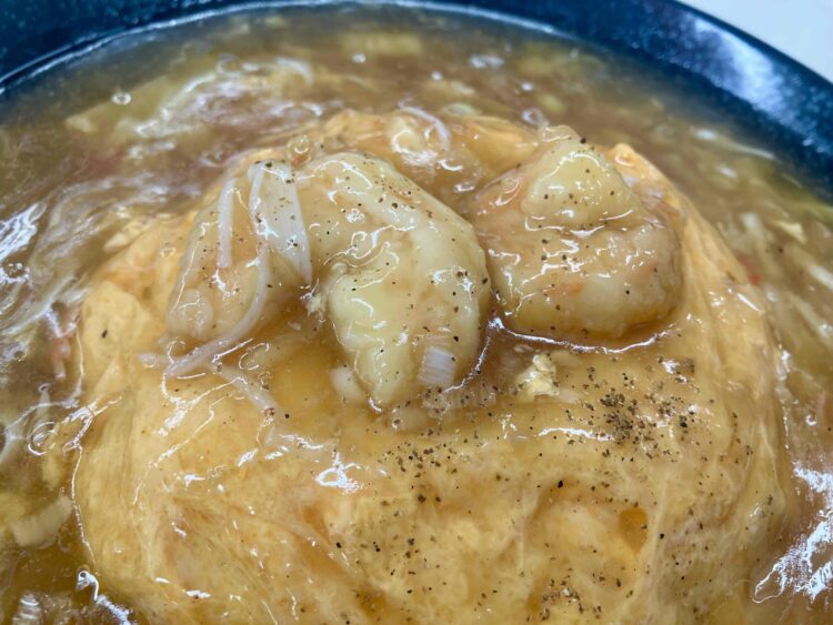 餃子の王将「極王天津飯」アップ写真