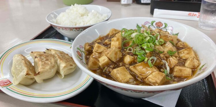 餃子の王将「麻婆拉麵フェアセットB」全体写真②
