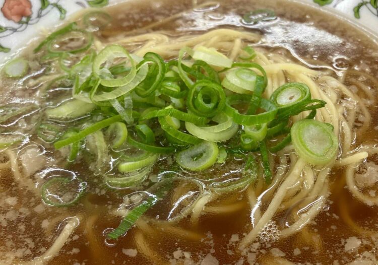 餃子の王将「かけラーメン」アップ写真