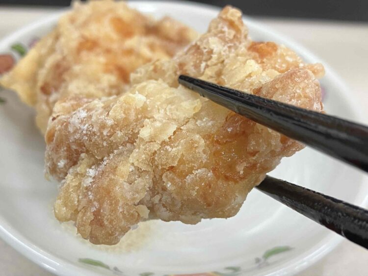 餃子の王将「から揚げ」いただきます写真