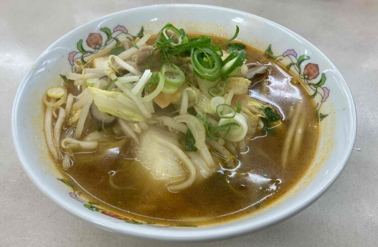 餃子の王将「火鍋湯麺」全体写真