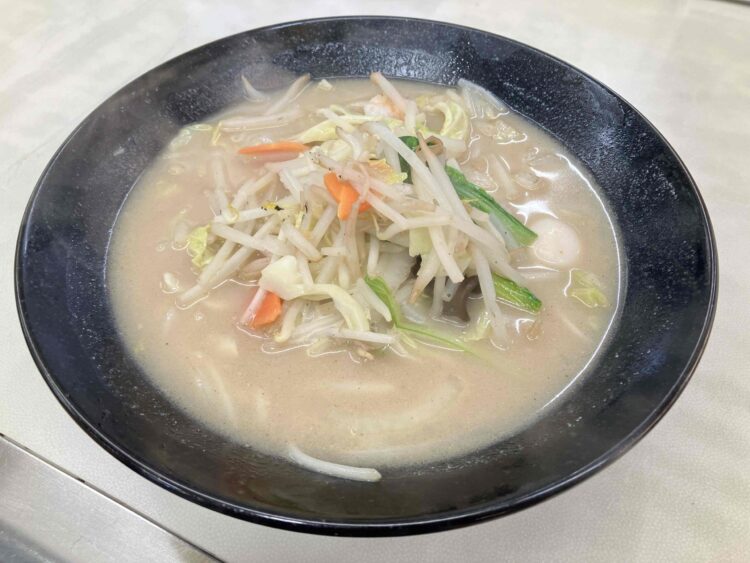 餃子の王将「ちゃんぽん」全体写真