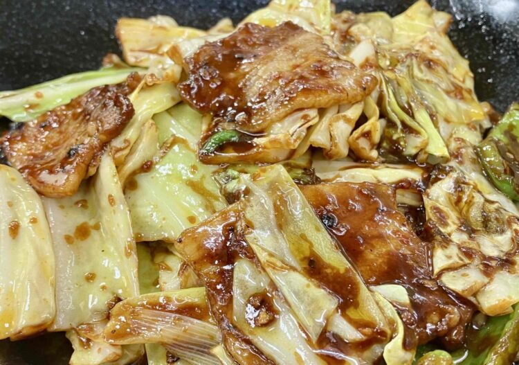 餃子の王将「極王回鍋肉」のアップ写真