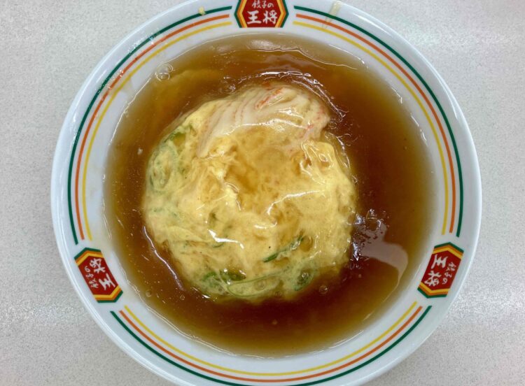 餃子の王将「ジャストサイズ天津飯」全体写真