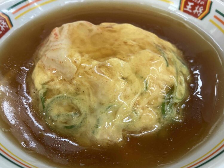 餃子の王将「ジャストサイズ天津飯」の全体写真