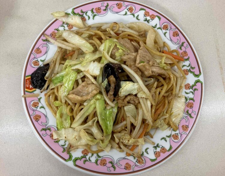 餃子の王将「焼きそば」全体写真