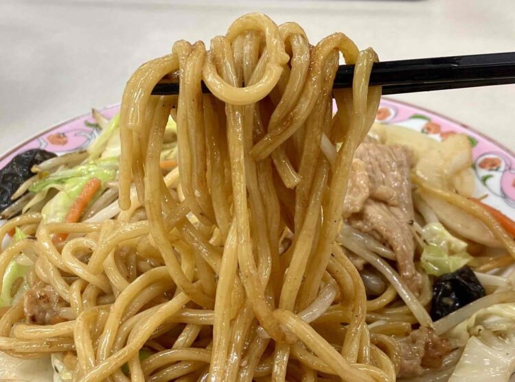 餃子の王将「焼きそば」いただきます写真