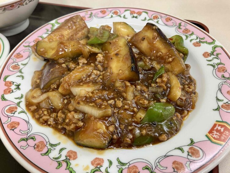 餃子の王将「麻婆茄子」全体写真