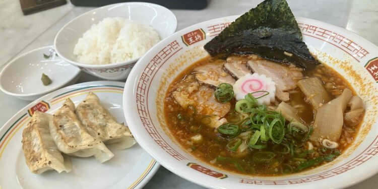 餃子の王将「夏の最強セットＢ」全体写真