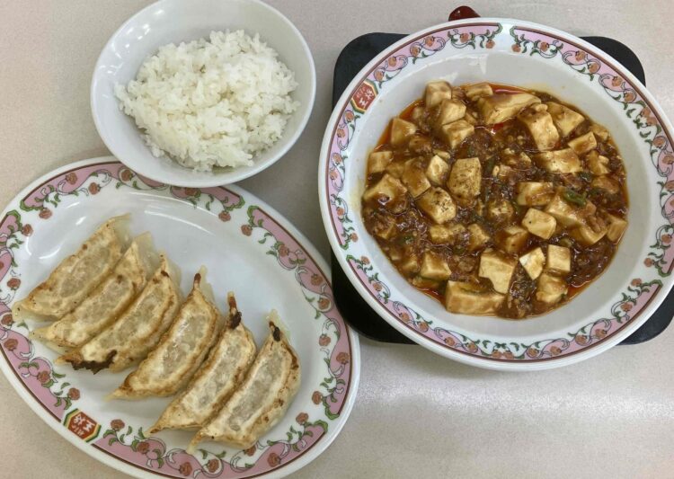 餃子の王将「麻婆豆腐＆餃子セット」の全体写真
