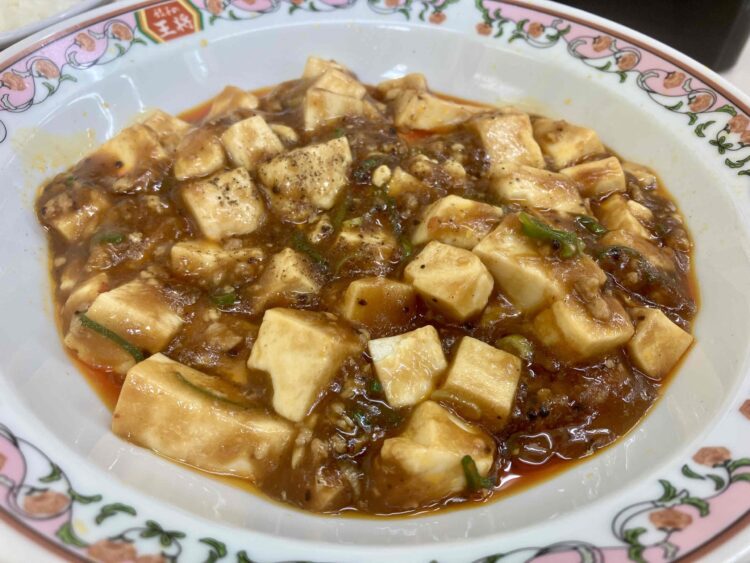 餃子の王将の麻婆豆腐